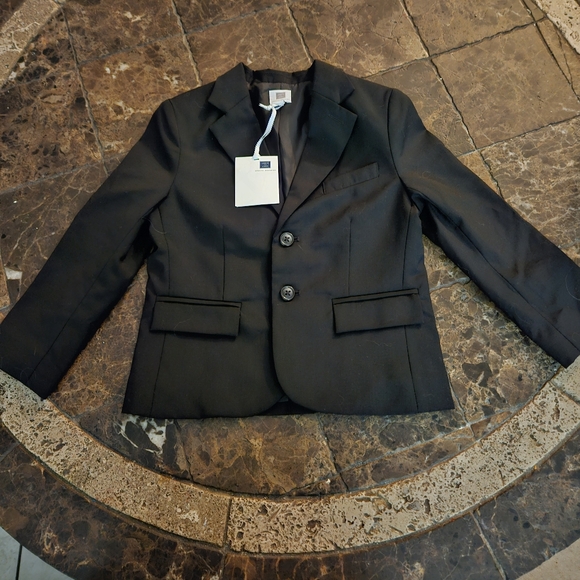Janie and Jack little boys black wool suit jacket size 4 NWT - Picture 2 of 7